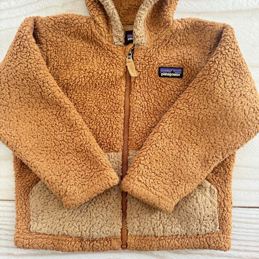 Patagonia Baby Toddler 2T Furry Friends Fleece Hoodie Toddler Bear Cub Ears - Picture 4 of 6